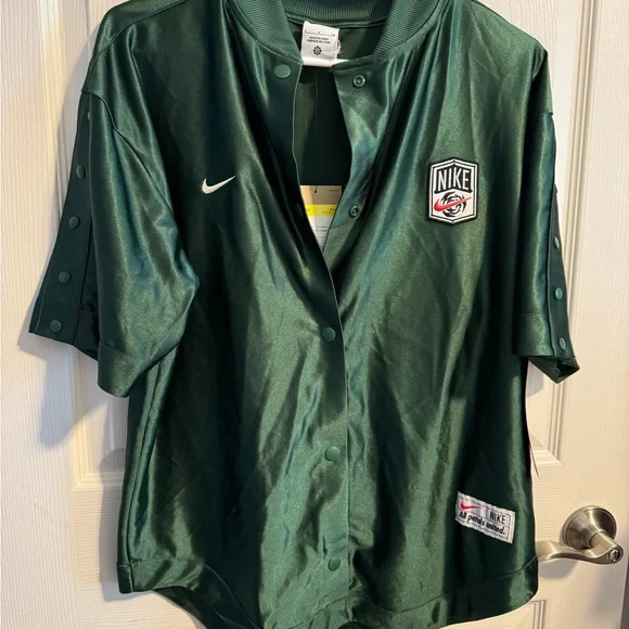 NIKE AS W NSW SHOOTING SHIRT GCEL FIR 23FA-I SIZE SMALL - Picture 5 of 11